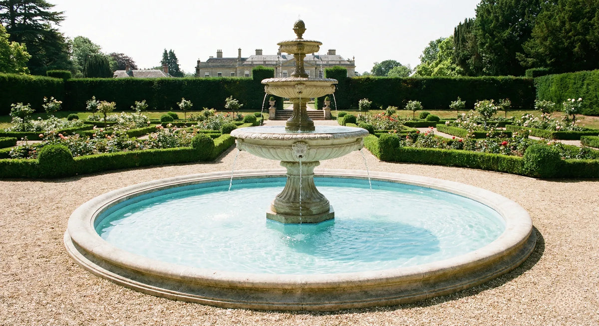 classic-limestone-fountain-english-garden