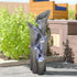 Resin Angled Pillar Outdoor Floor Fountain 39 in 14 lb
