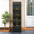 Resin Geometric Tall Outdoor Wall Fountain 79 Inch