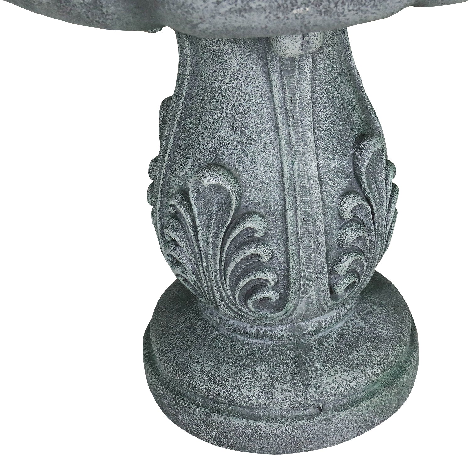 Concrete Pedestal Fountain Ornate 3 Tier Outdoor in garden setting