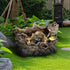 Resin Small Outdoor Water Fountain Fallen Log Form