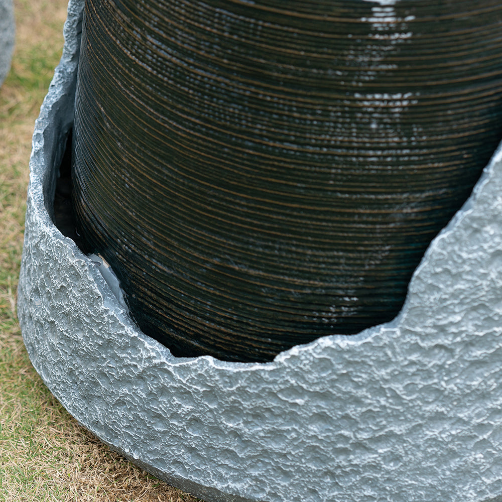 Resin Cut Away Urn Outdoor Water Fountain 18 Inch product view