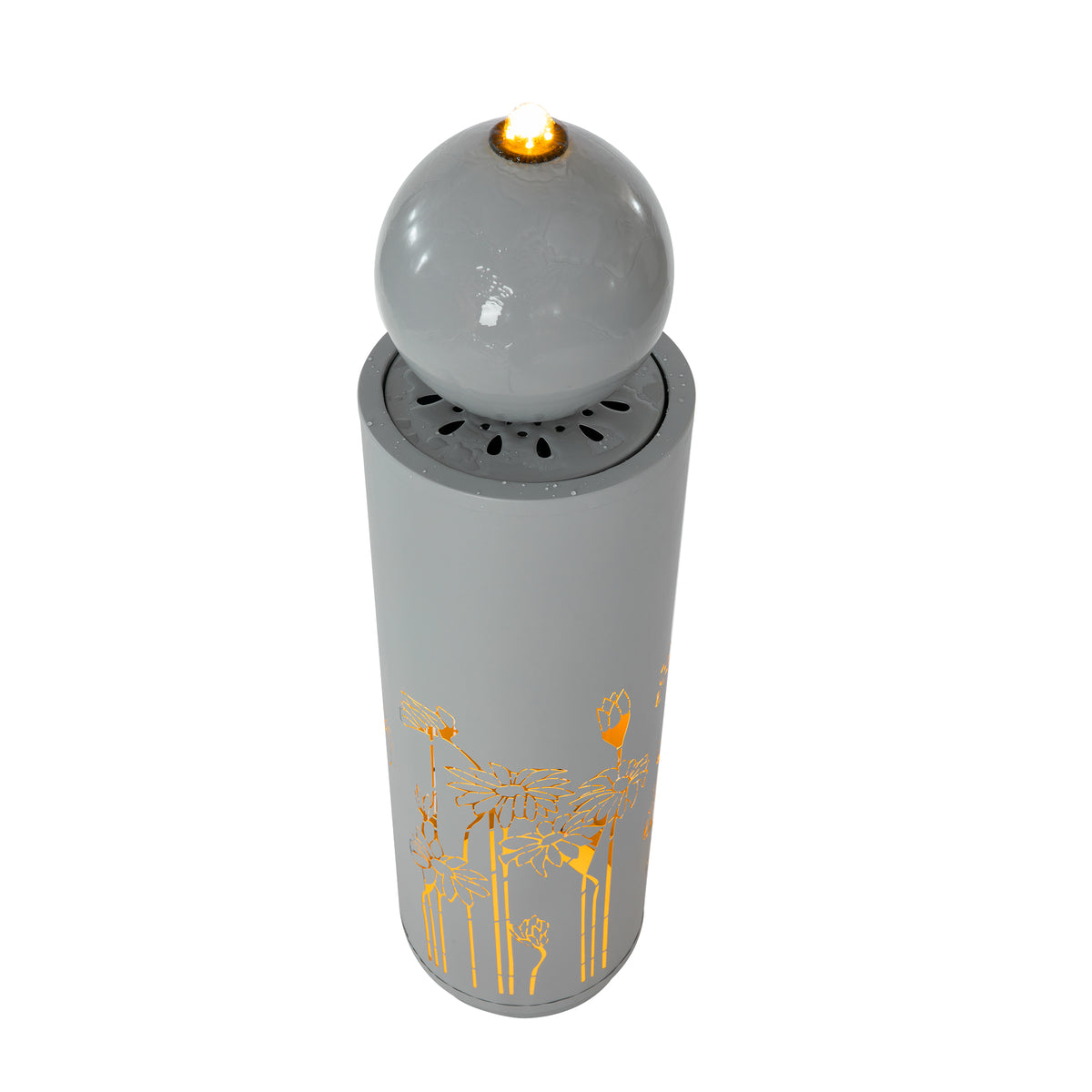 Metal Sphere Water Fountain Outdoor