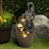 Resin Hand Pump Barrel Farmhouse Outdoor Fountain 32 in