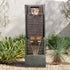 Resin Slim Outdoor Wall Fountain 39 Inch 11 Inch Deep
